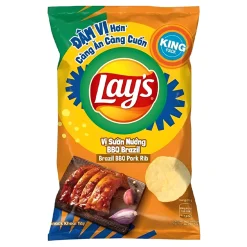 Lay's Brazilian BBQ Rib Flavor Potato Snacks 53g Pack