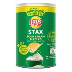 Lays Stax Sour Cream & Onion Flavored Potato Chips 40g