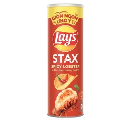 Lay's Stax Five-Spice Grilled Lobster Potato Snack can  90g