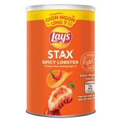 Lay's Stax Five-Spice Grilled Lobster Potato Snack can 40g