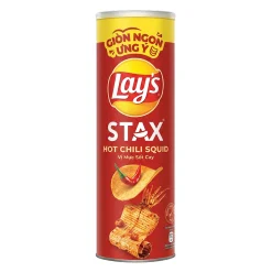 Lays Stax Hot Chili Squid Flavored Potato Chips 90g