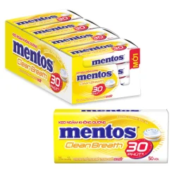 Mentos Sugar-Free Lemon Mint Candy 35g x 12 jars x 6 boxes