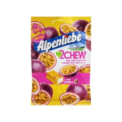 Alpenliebe 2Chew Candy Passion Fruit & Chia Seeds 84g x 45 bags