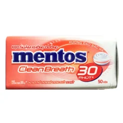 Mentos Clean Breath Sugar-Free Peach Mint Candy 35g x 12 jars x 6 boxes