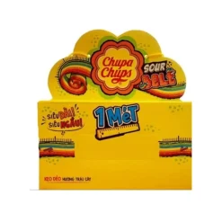 Chupa Chups Gummies Sour Belt 1 Meter 600g (50g x 12 Strings)