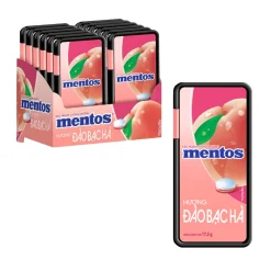 Mentos Sugar-Free Peach Mint Candy 17.5g