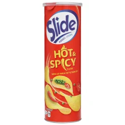 Slide Potato Chips Hot & Spicy Flavored 145g x 14 Cans