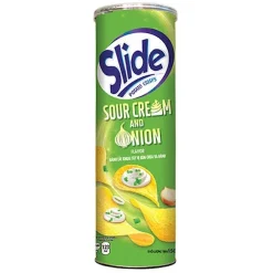 Slide Potato Chips Sour Cream & Onion Flavored 145g x 14 Cans