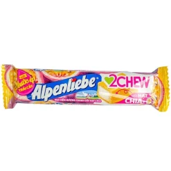 Alpenliebe 2Chew Candy Passion Fruit & Chia Seeds 392g (24.5 x 16 bars) x 24 bags
