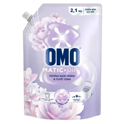OMO Top Load Liquid Detergent White Jasmine & Cedarwood 2.1kg Refill x 4 Pouches