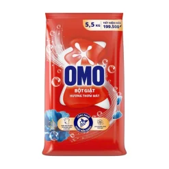 OMO Green Wash Technology Detergent Powder – Removes Dirt & Odors 5.5kg x 3 Bags