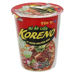 Koreno Spicy Beef Flavor Instant Noodles Cup 65 g
