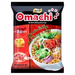 Omachi Potato Noodles Braised Beef Sauce Flavor 80g x 30 Bags