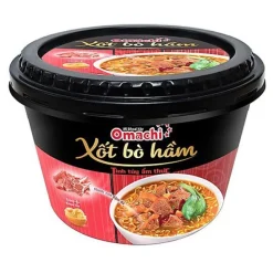 Omachi Potato Noodles with Braised Beef Sauce 90g x 12 Bowls